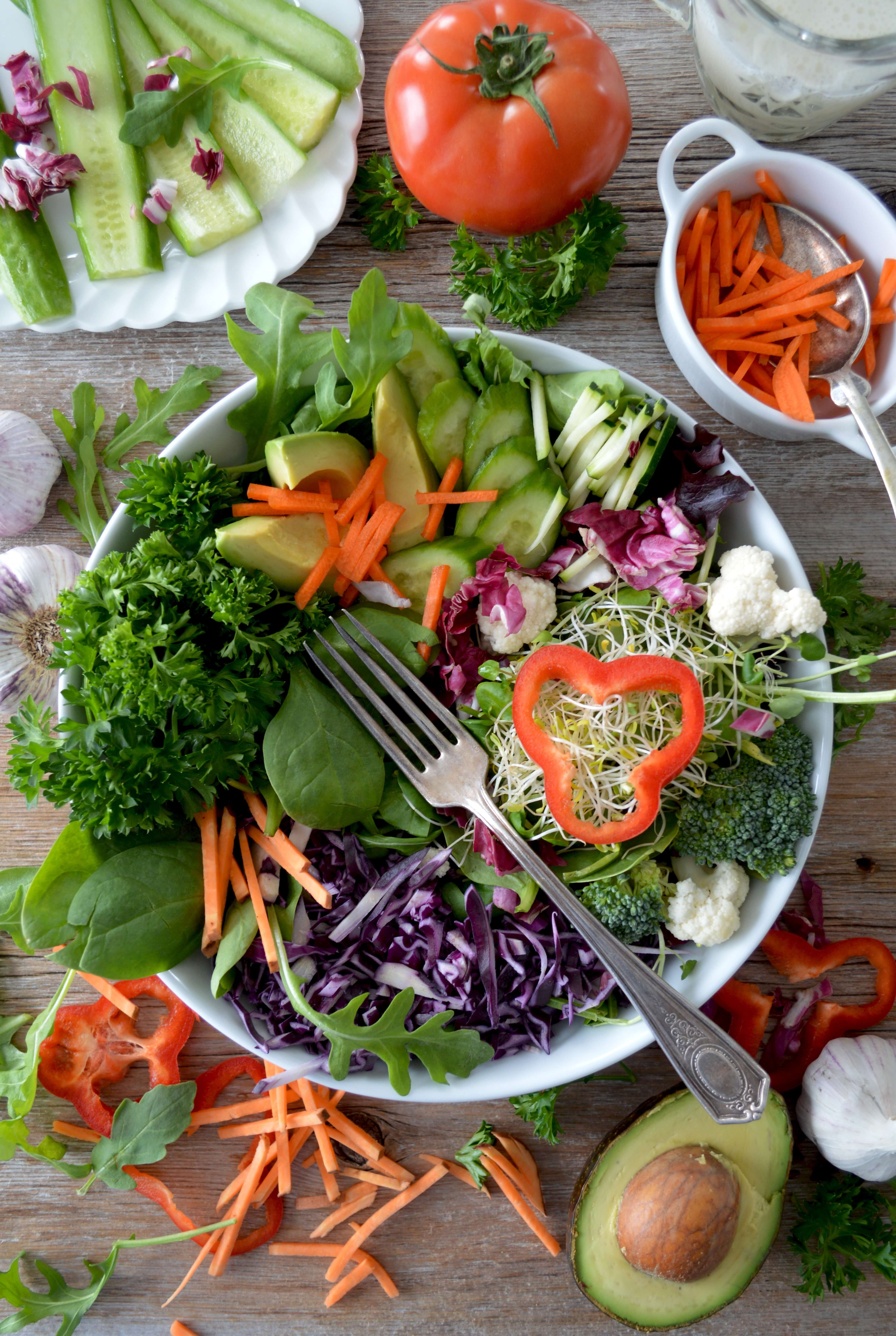 vegan raw salad